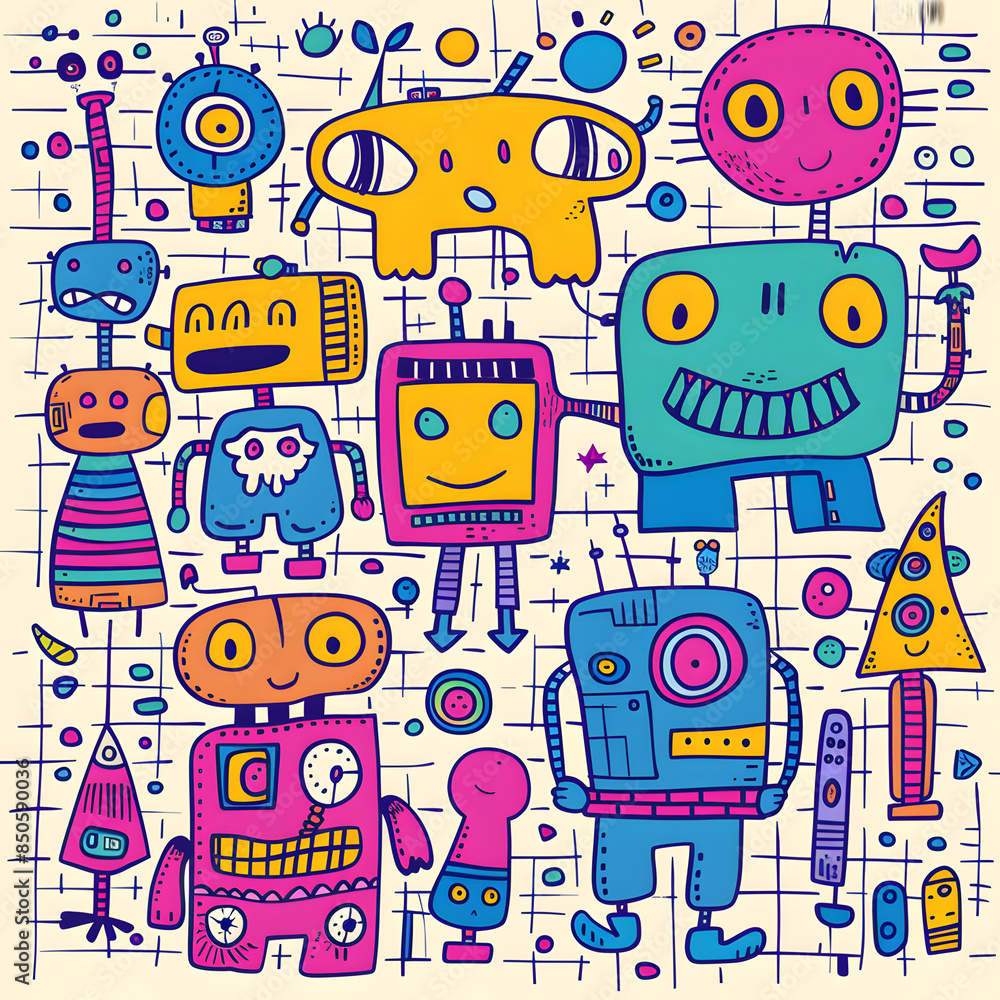 Fototapeta premium cartoon illustrator card or background