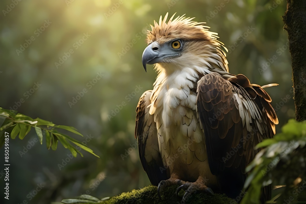 Obraz premium The Philippine Eagle On Tree