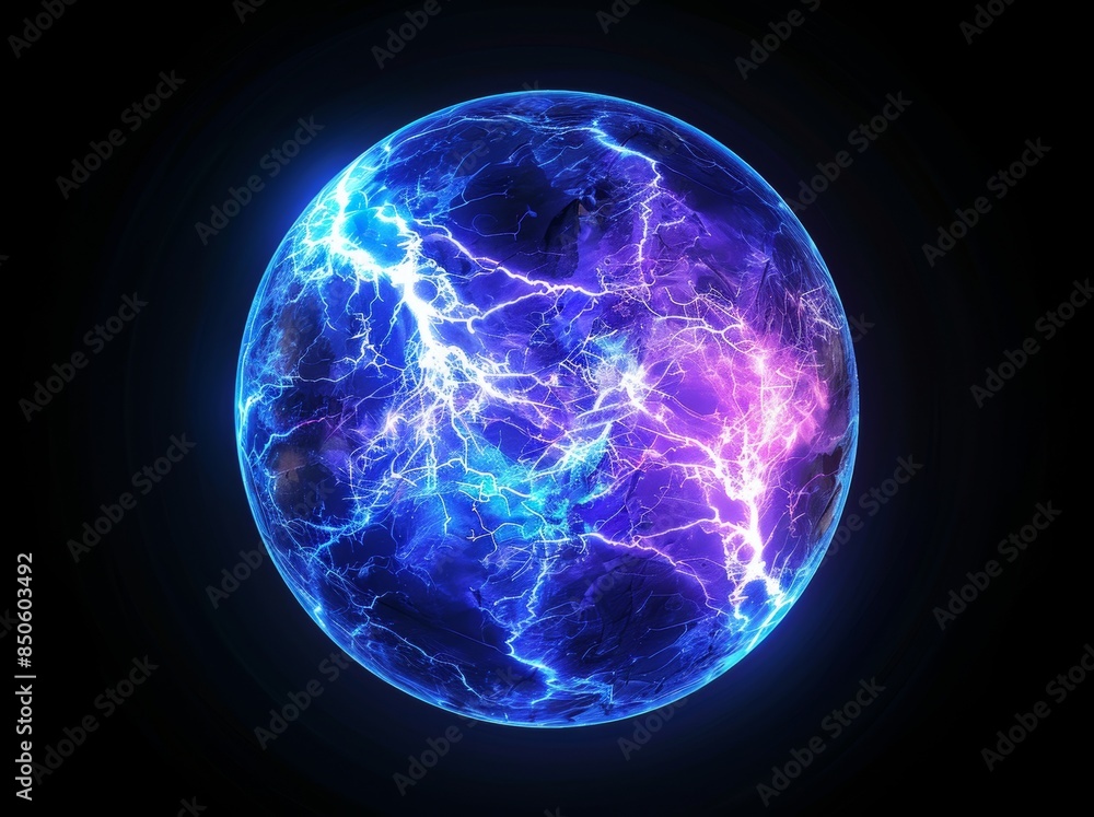 An electric surge caused by a lightning strike that impacts on a transparent background. Lighting strike, ball lightning, magical effect design element. Electric energy flash sphere, nerve impulse An electric surge caused by a lightning strike that impacts on a transparent background. Lighting strike, ball lightning, magical effect design element. Electric energy flash sphere, nerve impulse