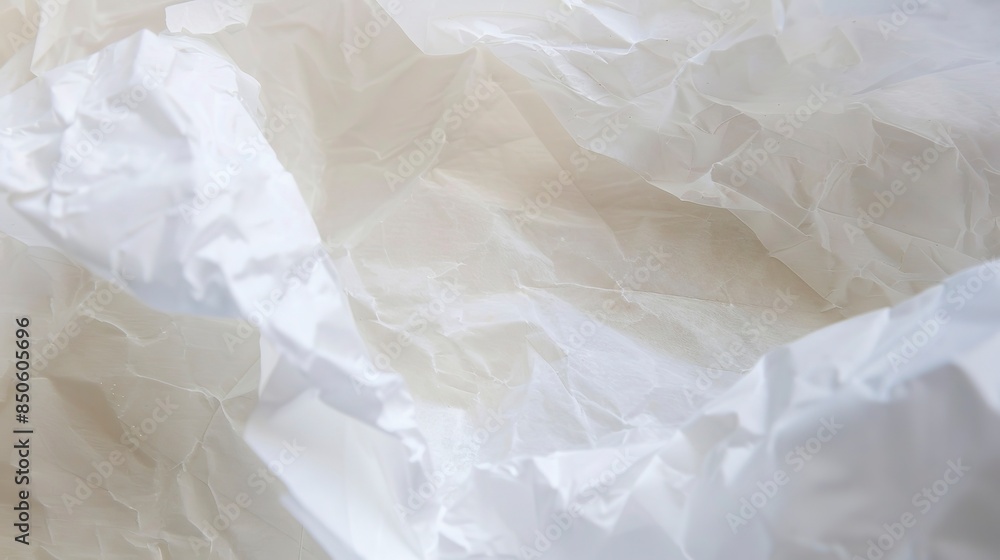 Close-up of tissue paper, gentle morning light, delicate and translucent with fine wrinkles. Close-up of tissue paper, gentle morning light, delicate and translucent with fine wrinkles.