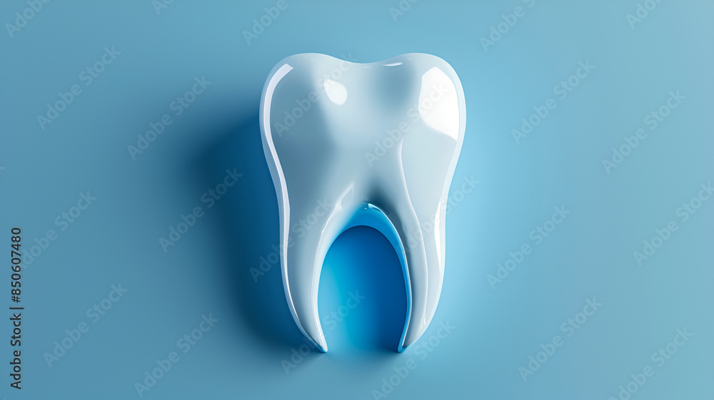 Close-up of a Single Tooth dentist background Close-up of a Single Tooth dentist background
