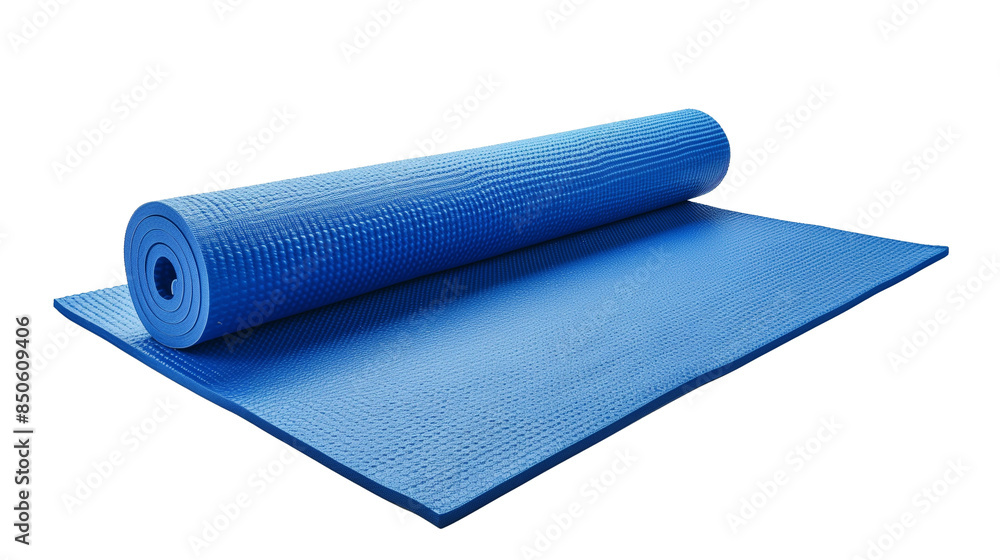 isolated exercise mat on transparent png background