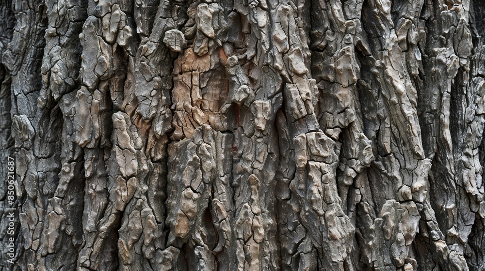 Rustic Tree Bark Texture with Deep Grooves and Knots in Brown Rustic Tree Bark Texture with Deep Grooves and Knots in Brown