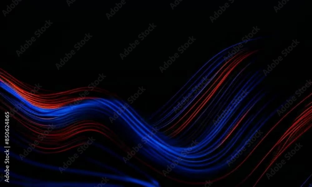 Black background with red and blue lines Black background with red and blue lines