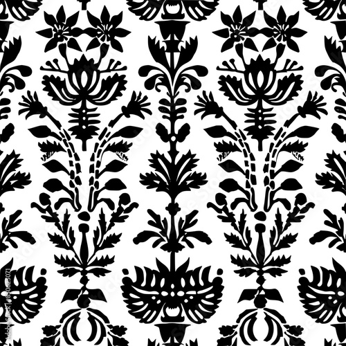 floral seamless pattern, pattern, flower pattern, geometric pattern, diagonal pattern, floral, flower, seamless, design, ornament, vector, decoration, art, wallpaper, leaf, illustration, black, style,