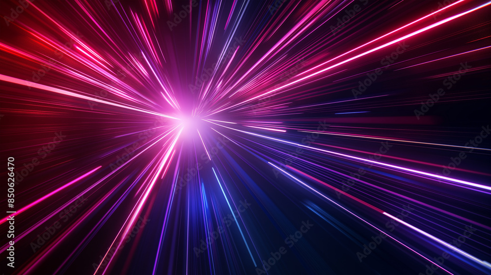 The neon lines and rays background, Illustration The neon lines and rays background, Illustration