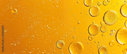 A number of foams in the oil are yellow