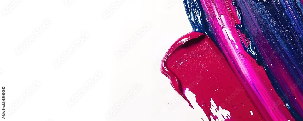 A white background with red and blue paint strokes on it A white background with red and blue paint strokes on it