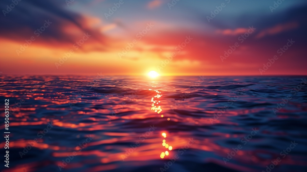 Fototapeta premium sunset over the sea