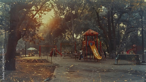 Wallpaper Mural A Sunlit Playground in a Tranquil Forest Torontodigital.ca