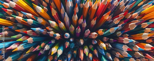 A collection of colored pencils in various colors