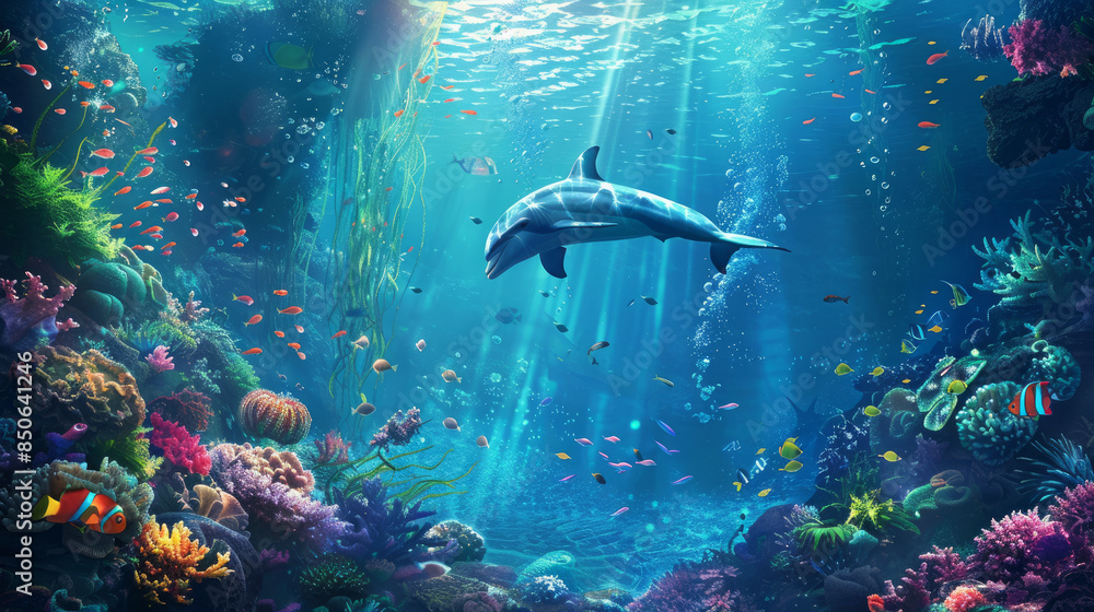Discover the depths of serenity in this peaceful underwater world. Dive into a realm of relaxation and immerse yourself in the tranquility beneath the surface. Discover the depths of serenity in this peaceful underwater world. Dive into a realm of relaxation and immerse yourself in the tranquility beneath the surface.