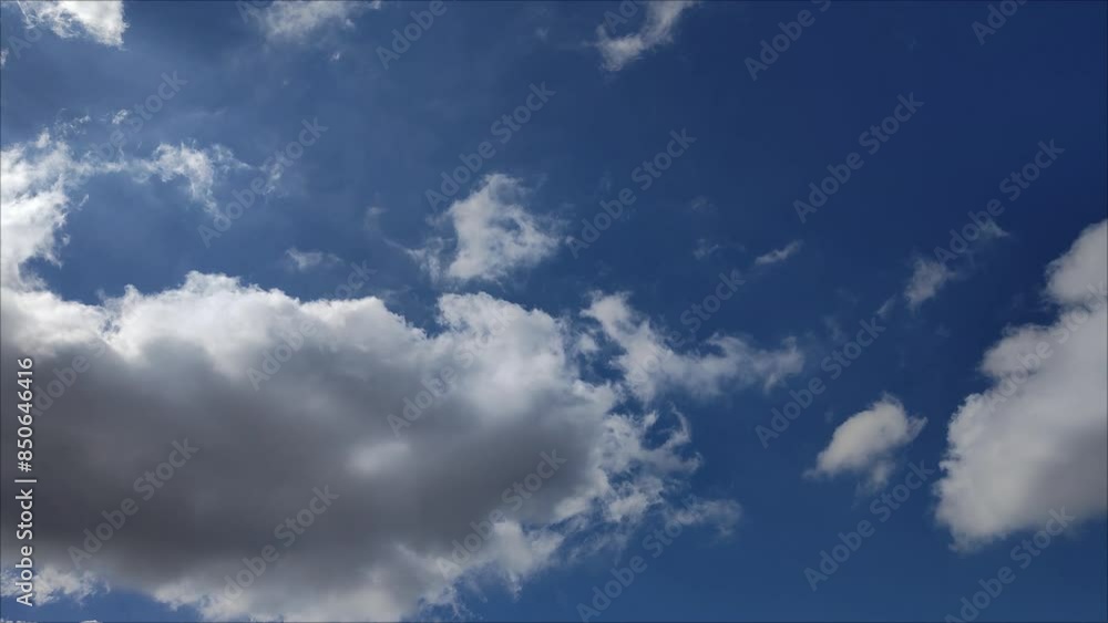 Large clouds moving across the radiant blue sky Large clouds moving across the radiant blue sky