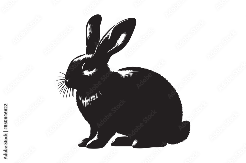 Rabbit silhouette vector illustration.eps Rabbit silhouette vector illustration.eps