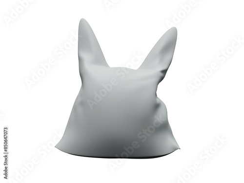 Tableau sur toile bonnet d'âne gris isolé sur fond transparent - rendu 3D