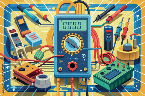 A digital multimeter is a device used to measure electrical quantities. A tool in electrical and electronic diagnosis and troubleshooting.