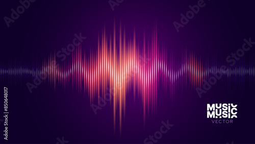 Abstract Digital EQ Music Equalizer. Sound Wave Design Element. Speaking Sound Wave Vector Illustration. Artificial Intelligence AI Assistant Voice Visualization.