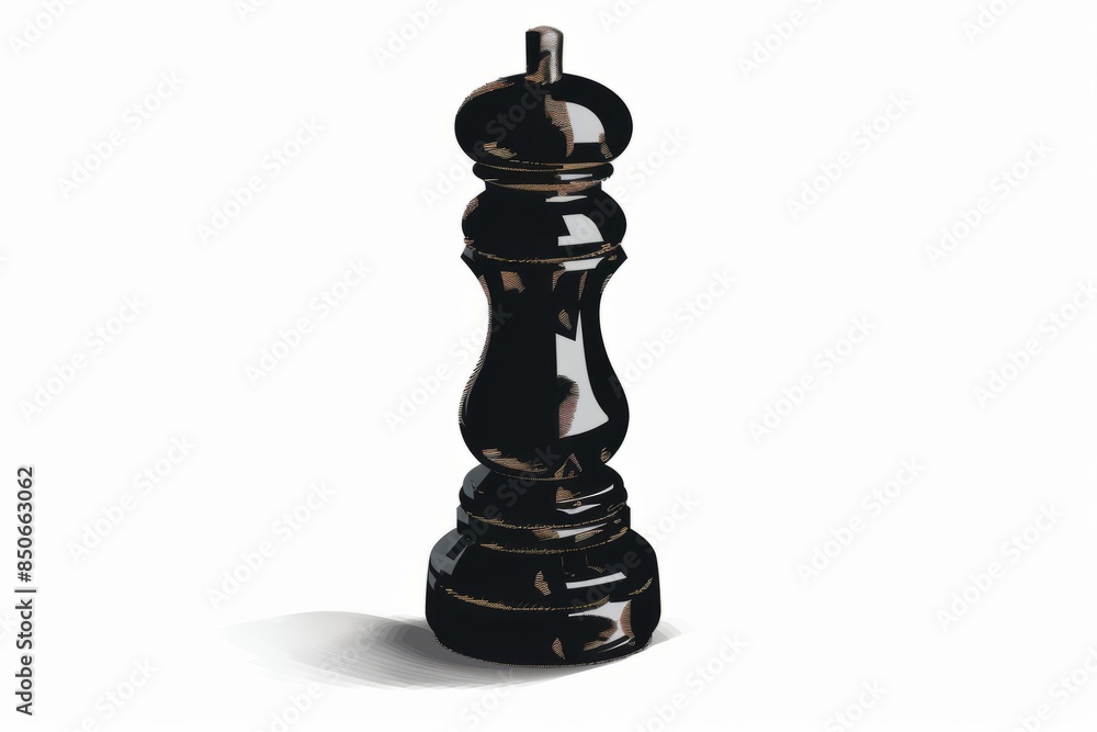 Black pepper grinder with a modern design Black pepper grinder with a modern design