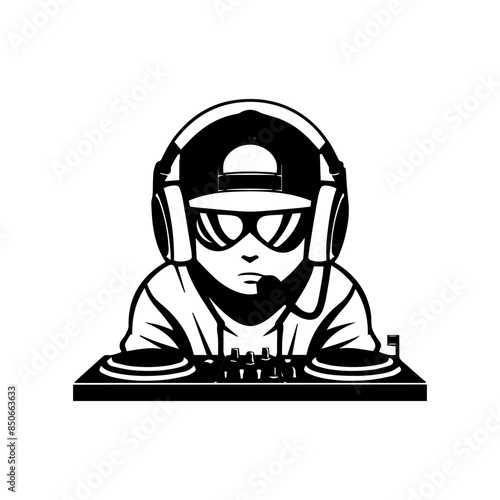 dj with headphones