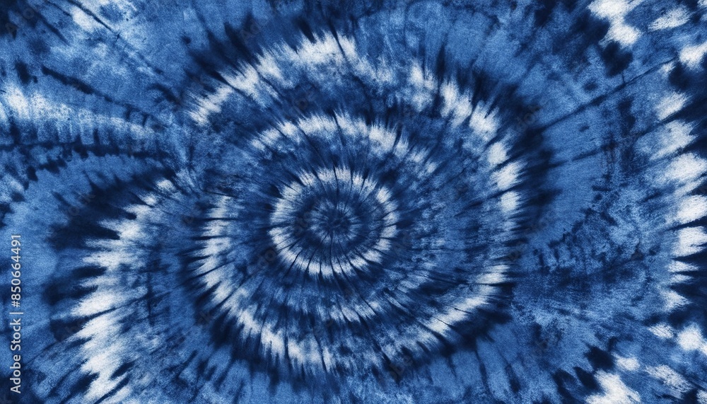 Indigo Tie-Dye Swirl: A Hypnotic Pattern of Shibori Dye Indigo Tie-Dye Swirl: A Hypnotic Pattern of Shibori Dye
