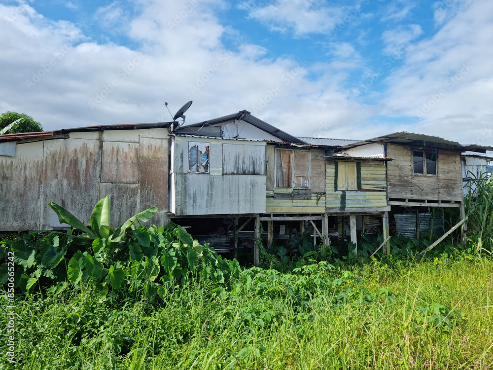Typical Houses in Kuching, Sarawak, Borneo Island, Malaysia Typical Houses in Kuching, Sarawak, Borneo Island, Malaysia