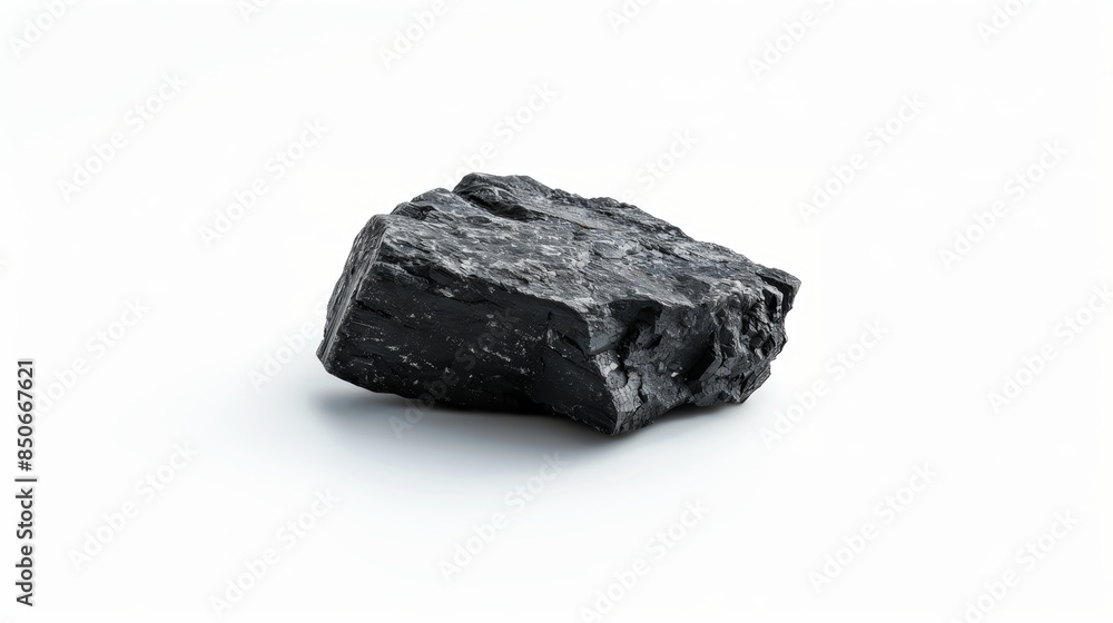 Piece Of Smoldering Coal Isolated On White Background Piece Of Smoldering Coal Isolated On White Background