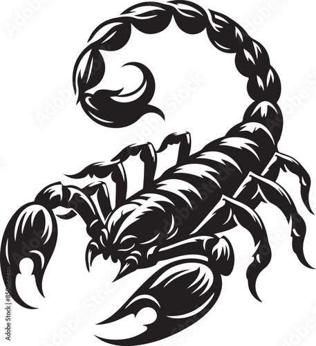 Scorpion Vector silhouette art and illustation image