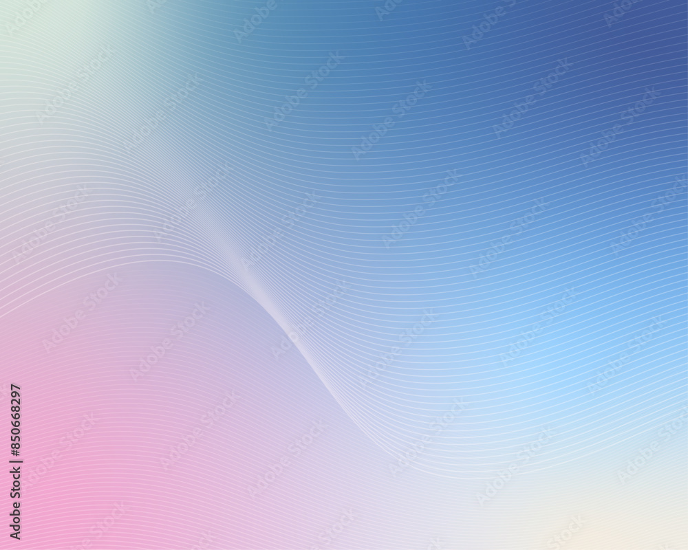 Pink and blue gradient mesh background with wavy line texture