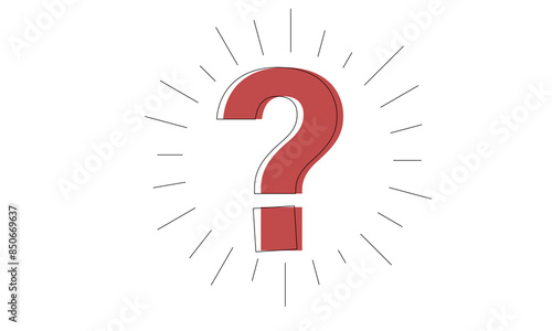 red question mark
