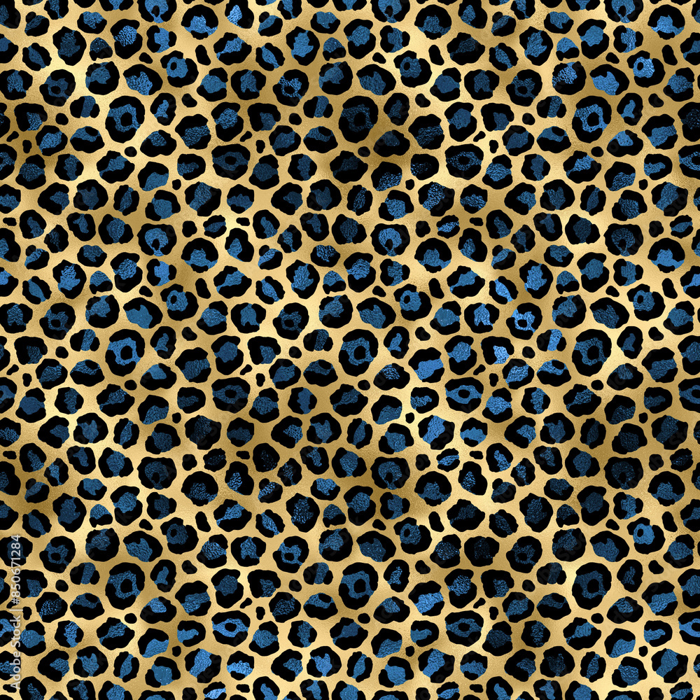 blue and gold leopard background blue and gold leopard background