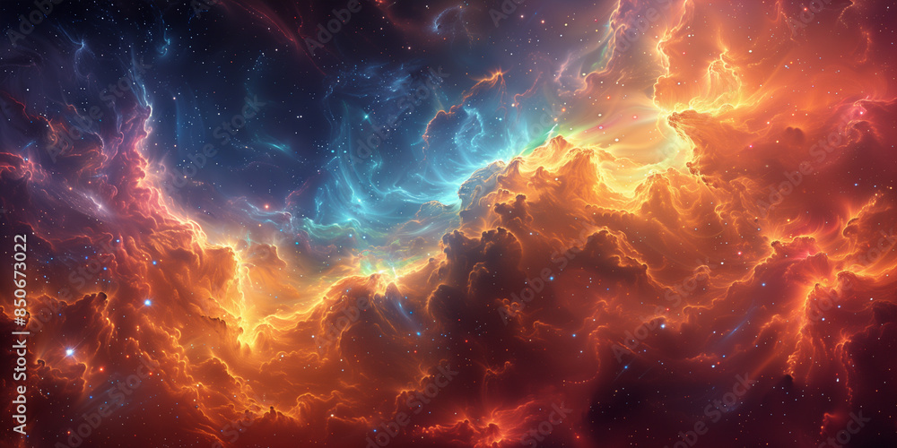 fantasy space nebula in the universe