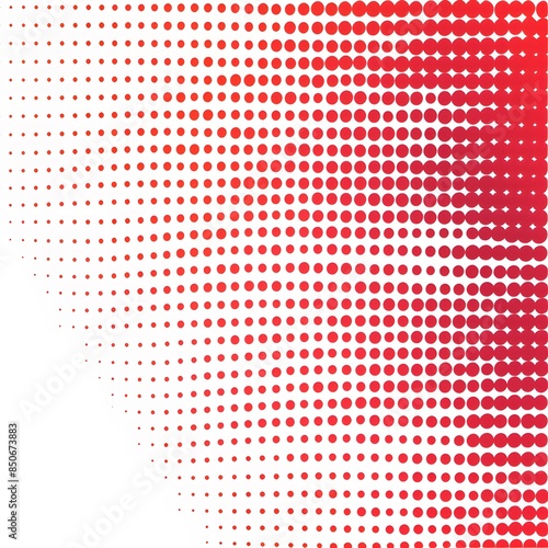 Red Dot Halftone Pattern