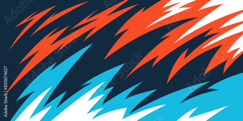 Side body graphic sticker. Abstract racing design concept gaming t-shirt. Car decal wrap design for motorcycle, boat, truck, car, boat and more.