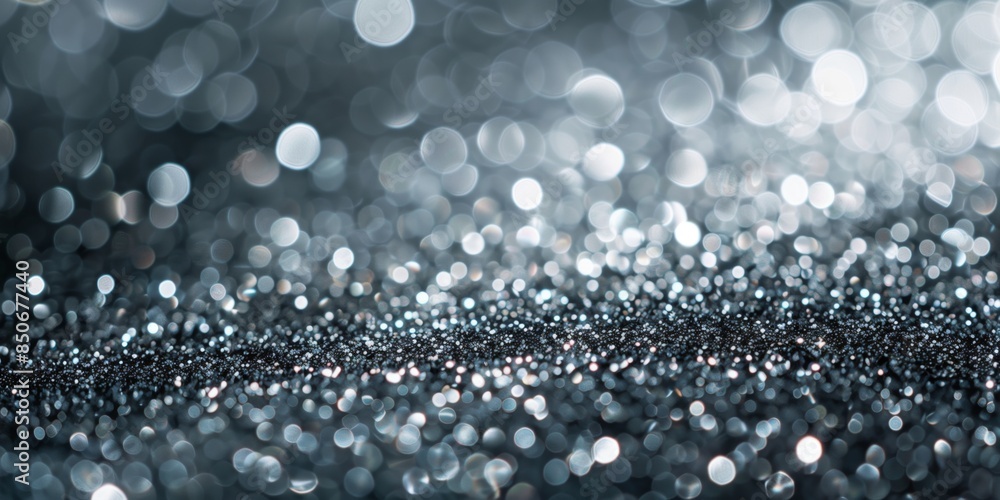 Mesmerizing Abstract Background with Silver Glitter Lights Mesmerizing Abstract Background with Silver Glitter Lights