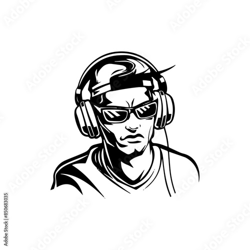 dj with headphones