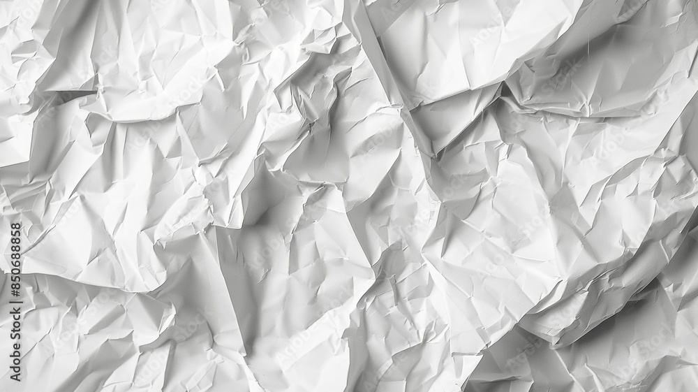 Obraz premium Crumpled white paper texture