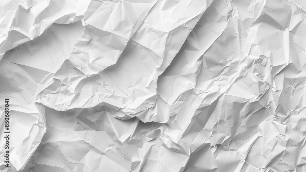 Crumpled white paper texture Crumpled white paper texture