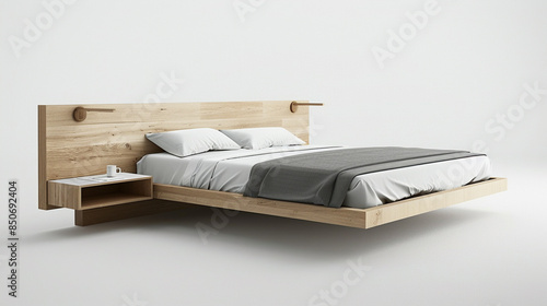 Wallpaper Mural bed with pillows Torontodigital.ca