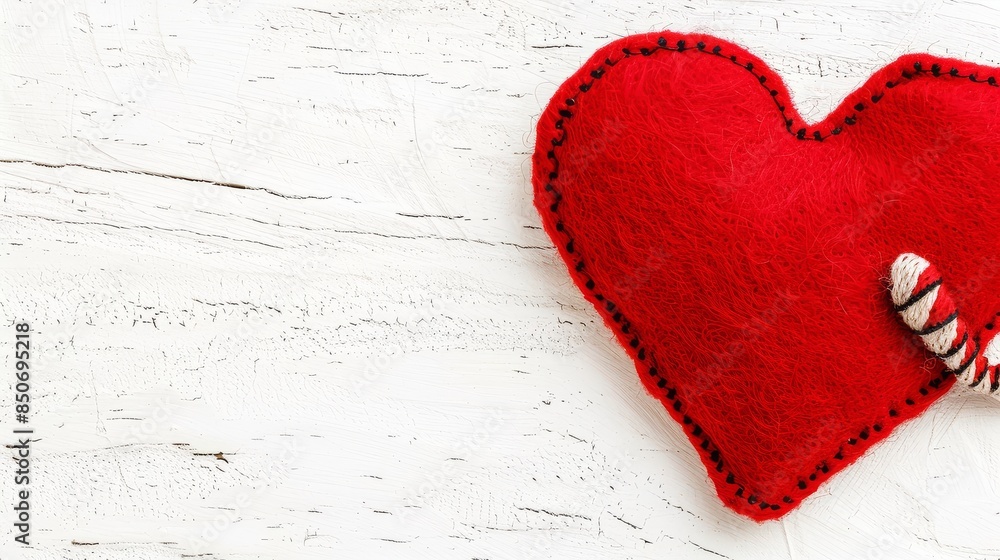 Red Heart Mockup on White Background with Studio Lighting and Feminine Aesthetic Red Heart Mockup on White Background with Studio Lighting and Feminine Aesthetic
