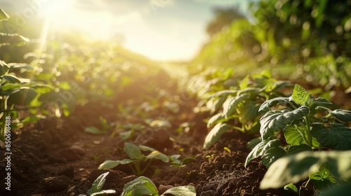 Cultivating crops under sunny climates prior to the harvest
