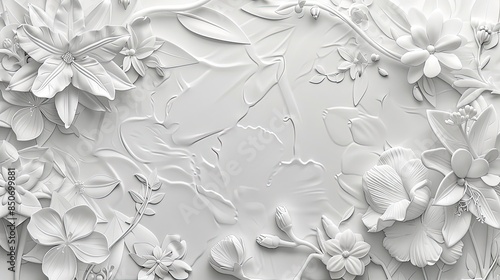 Wallpaper Mural Elegant Floral Backgrounds for Invitations and Greeting Cards. Floral background. Torontodigital.ca