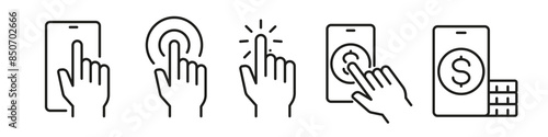 Tap to earn icon. Tap icon.