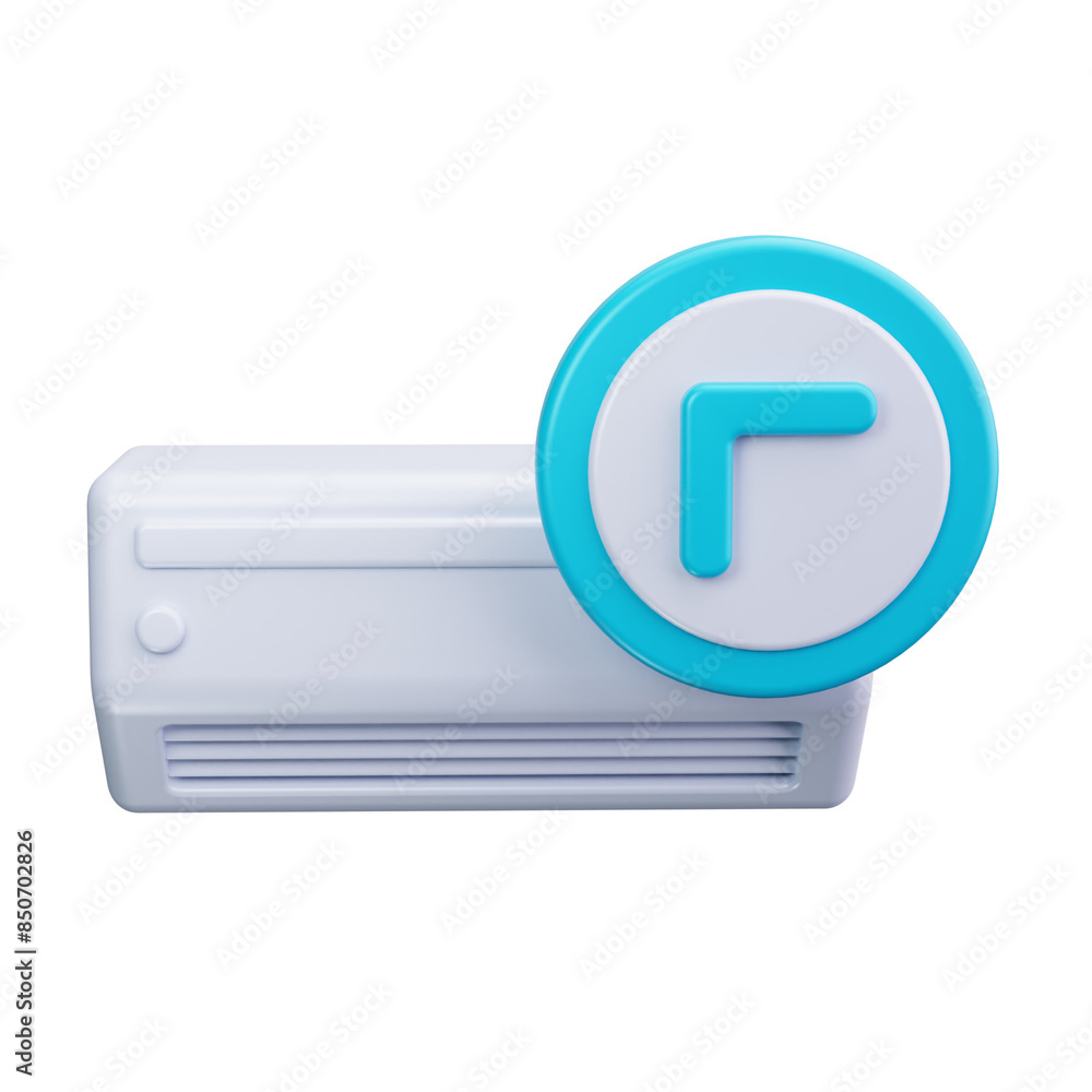 air conditioner 3d render icon air conditioner 3d render icon