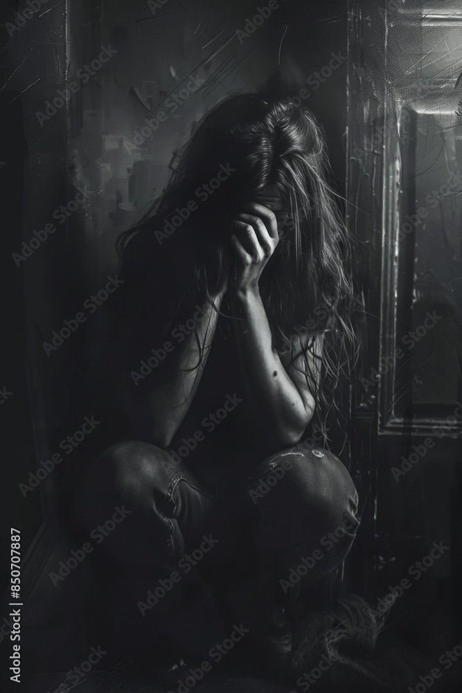 Physical health and mental health are illustrated through a series of images. Physical health and mental health are illustrated through a series of images.