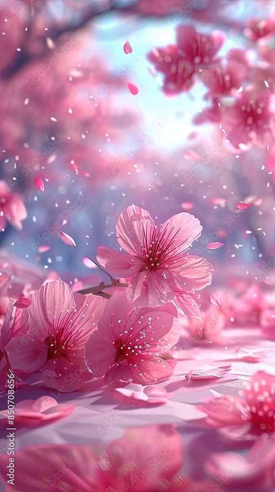 Cherry Blossom Backgrounds for Serene Messages. Floral background. Cherry Blossom Backgrounds for Serene Messages. Floral background.