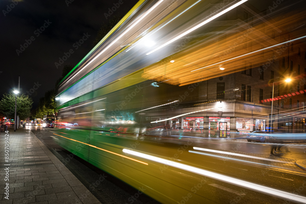 Fototapeta premium Nachts in Dublin