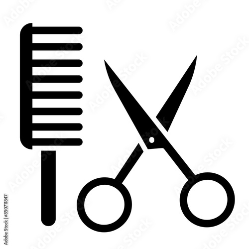 Hairdresser Glyph Icon