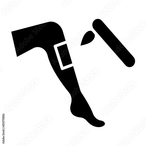 Depilation Glyph Icon