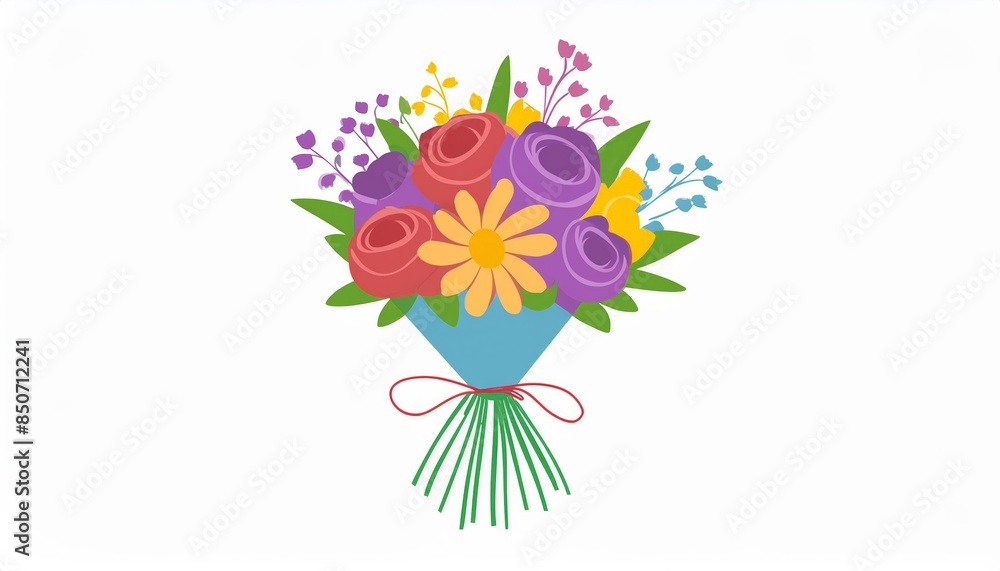Collection of flowers in different graphic styles Collection of flowers in different graphic styles