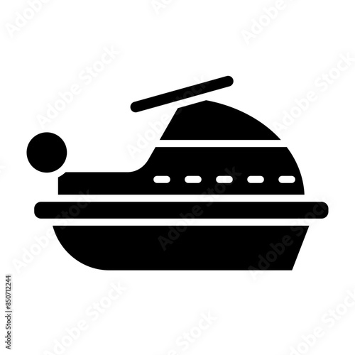 Jet Ski Glyph Icon